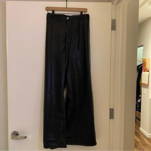 Vegan leather pants